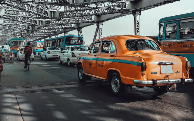 Calcutta on a Car